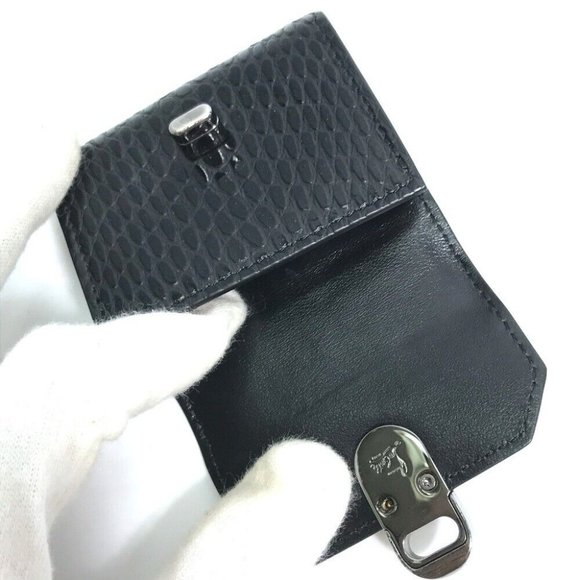 Christian Louboutin studs airpods apple pouch Earphone case Leather Black/Red - Picture 6 of 11